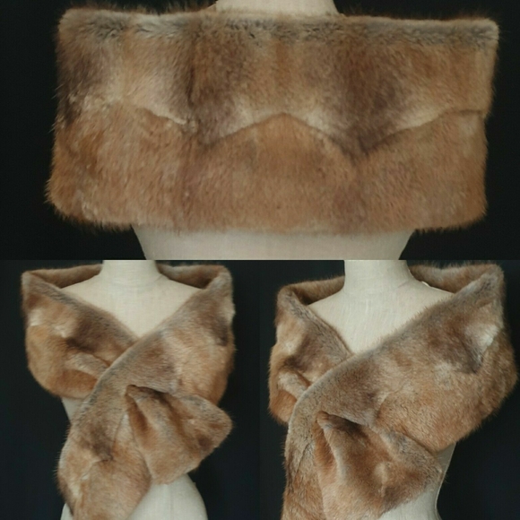 Vintage Accessories - EUC Unique Vintage Real Fox Fur Stole/Wrap/Shawl